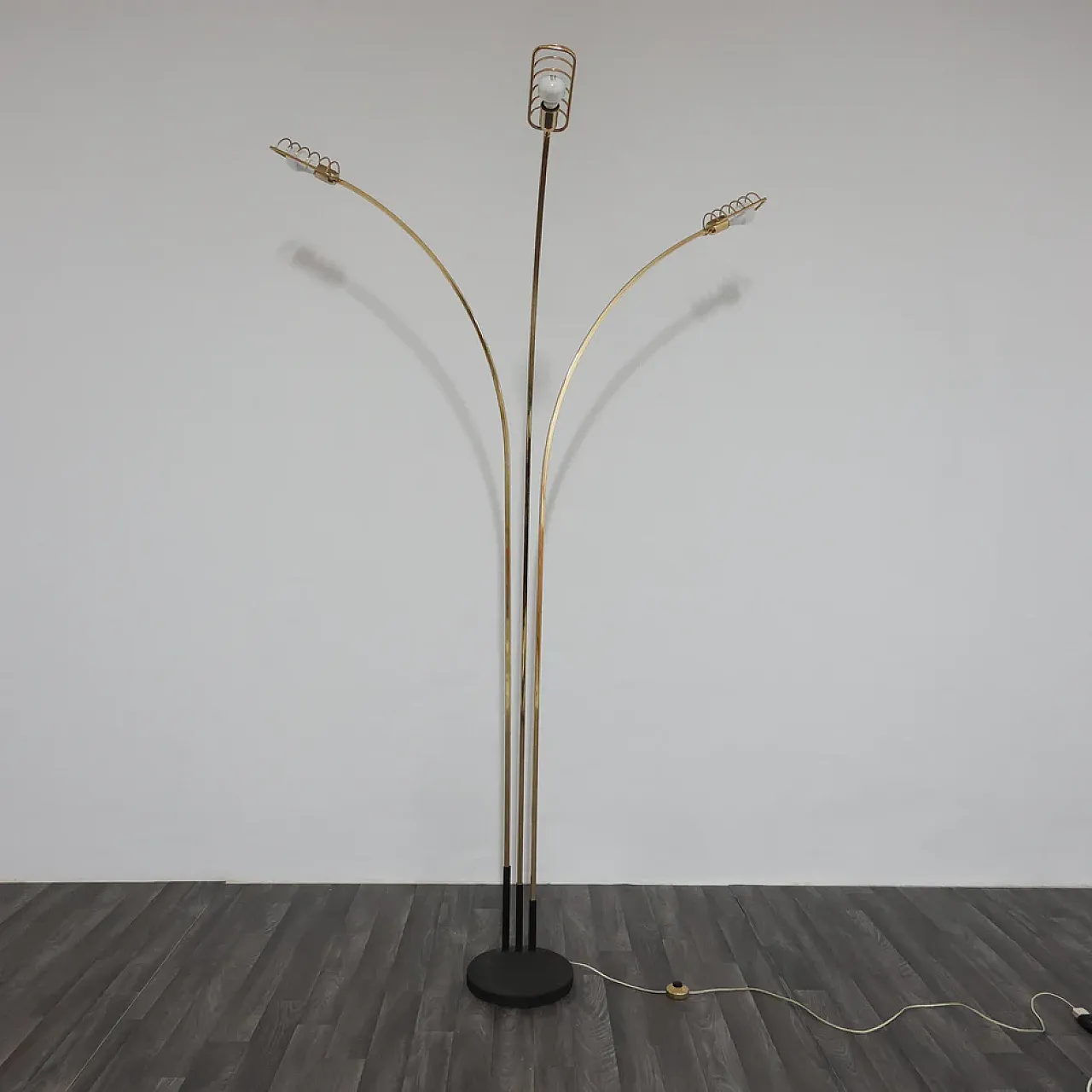 Hollywood Regency floor lamp attributed to Romeo Rega, 1970s 10