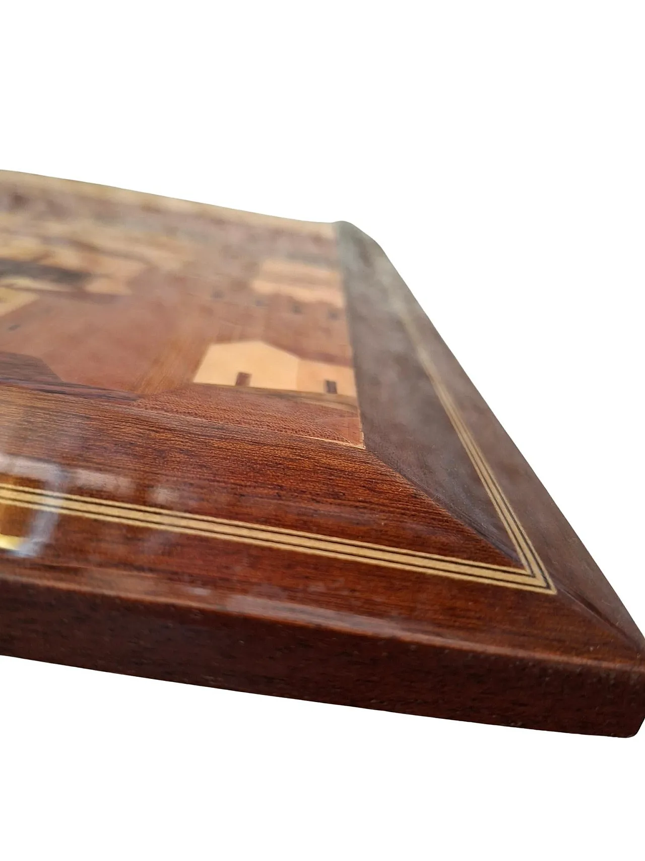 Panorama Florence, wooden inlay painting, 1980s 6