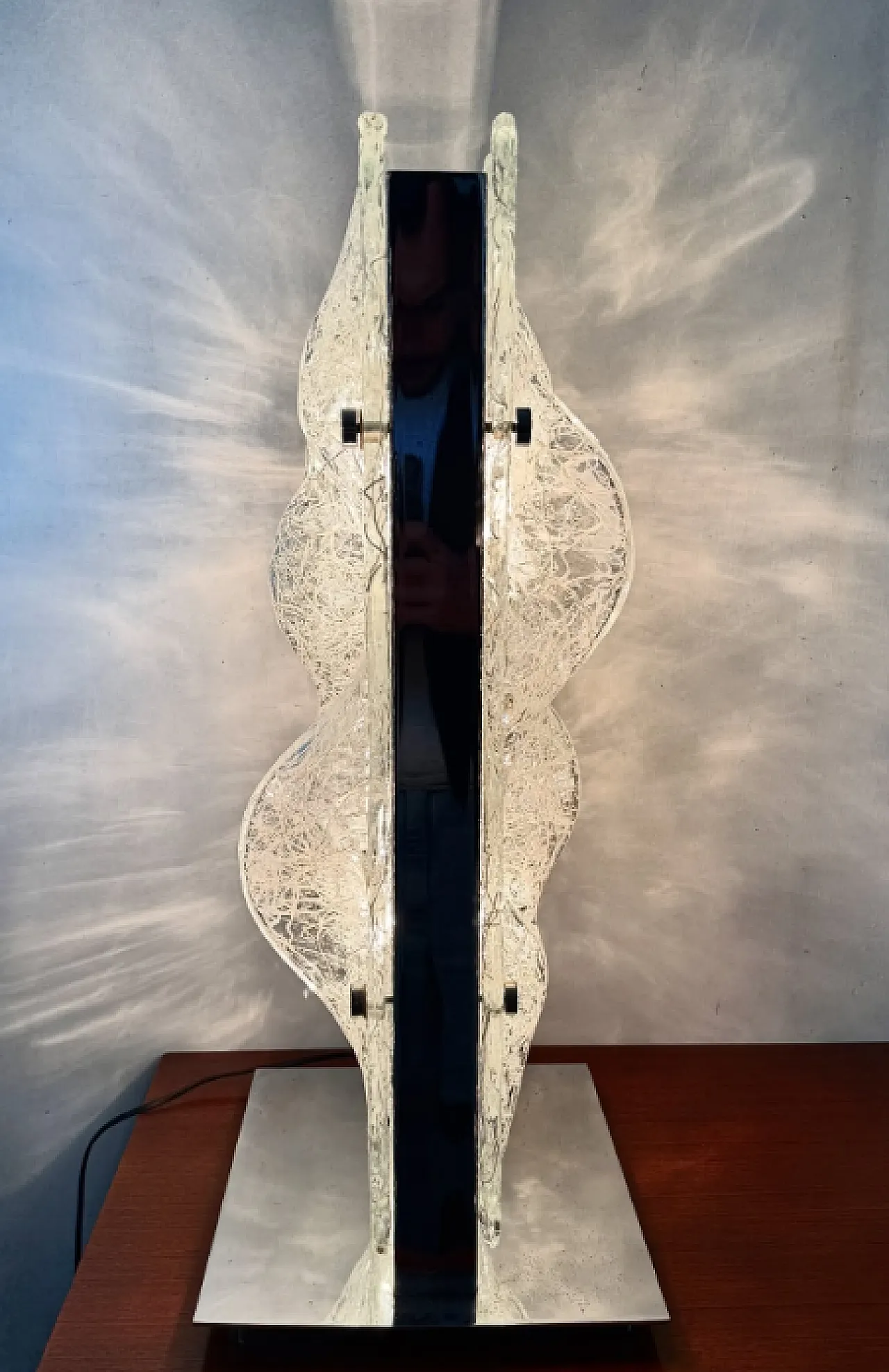 Sculptural glass lamp by Toni Zuccheri for Mazzega, 1970s 2