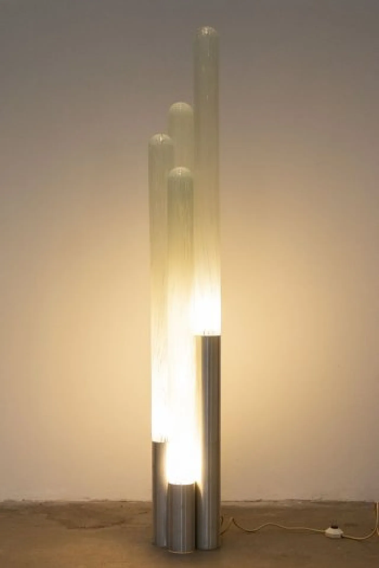 5-barreled floor lamp by Carlo Nason for Mazzega, 1970s 2