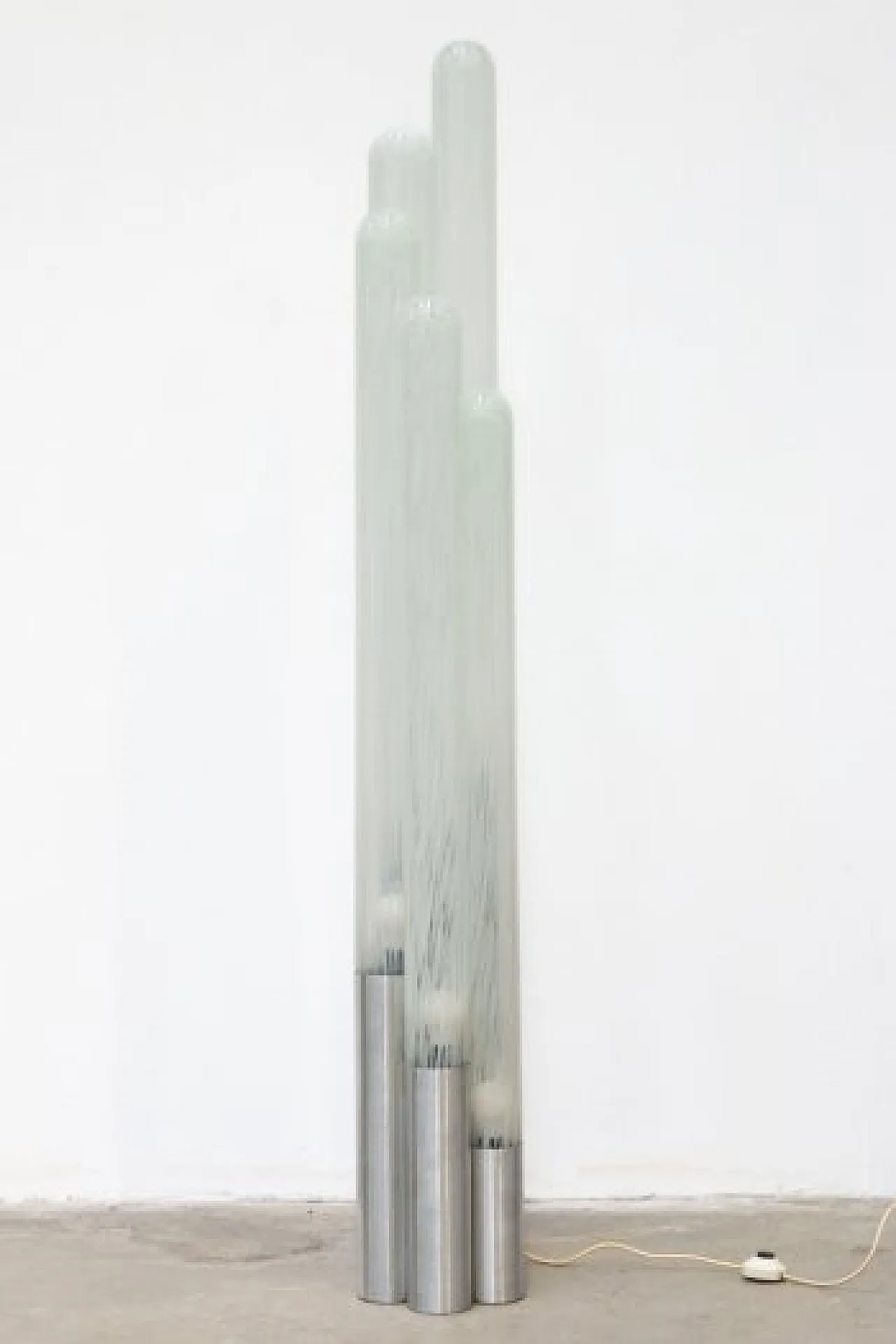 5-barreled floor lamp by Carlo Nason for Mazzega, 1970s 5