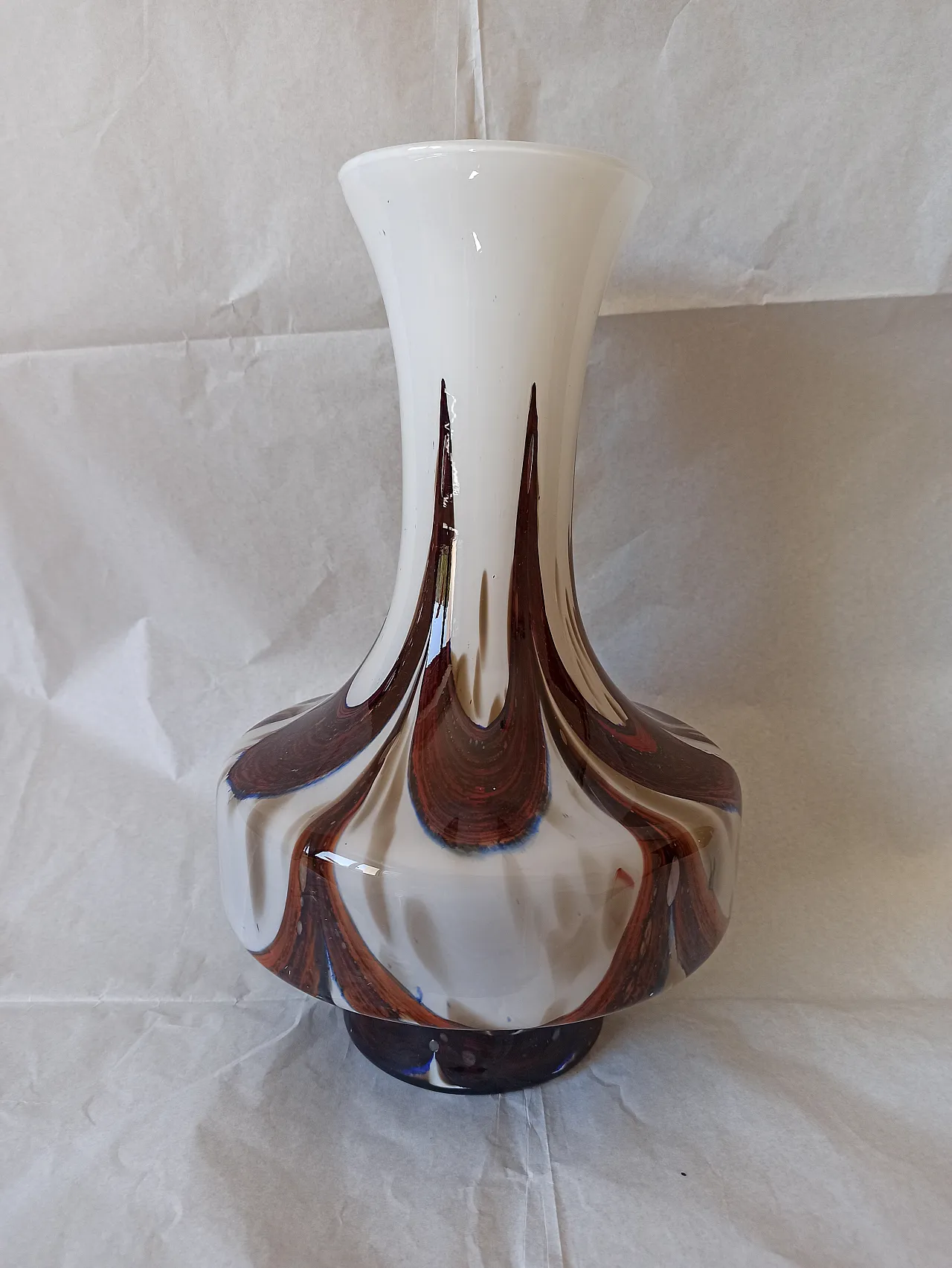 Vaso in vetro di Murano, anni '70 1
