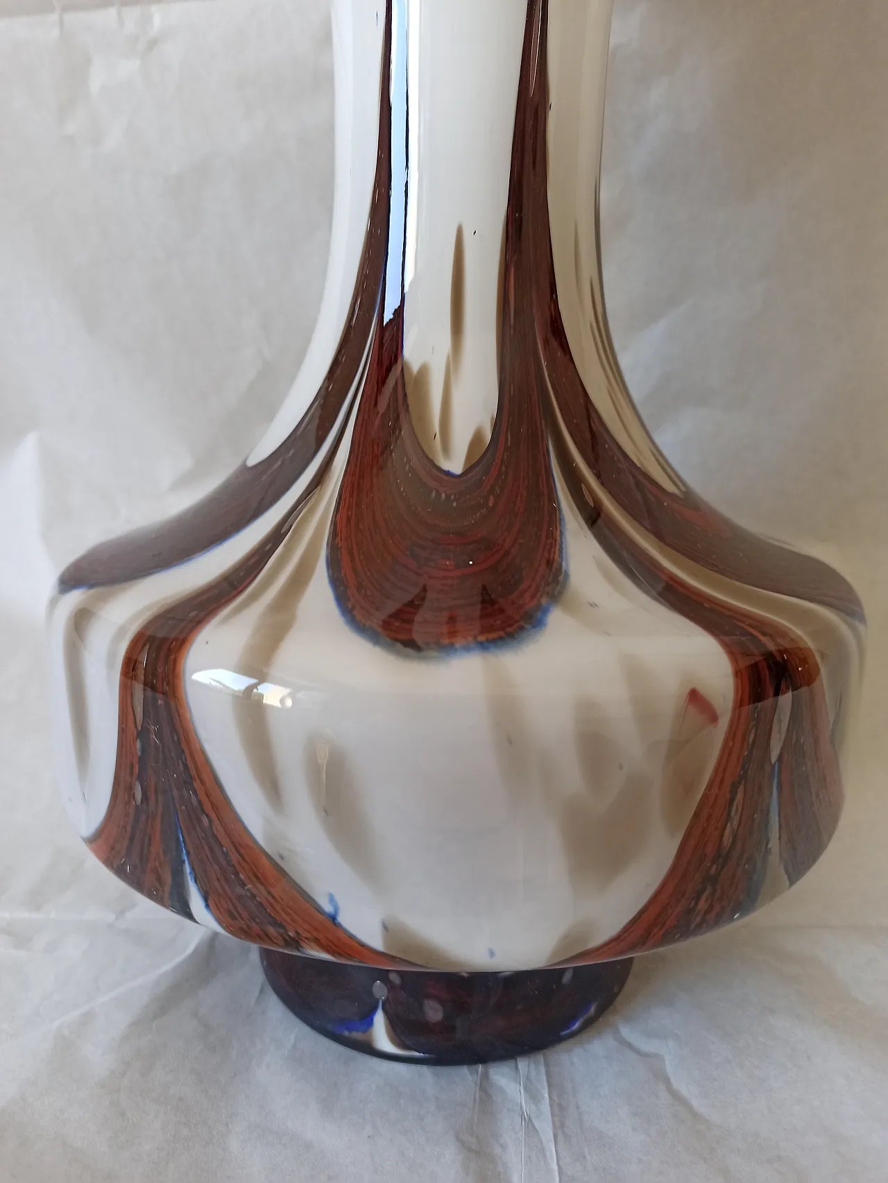 Vaso in vetro di Murano, anni '70 3