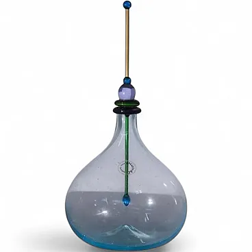 Artistic bottle with Murano glass by Carlo Nason, late 20th century