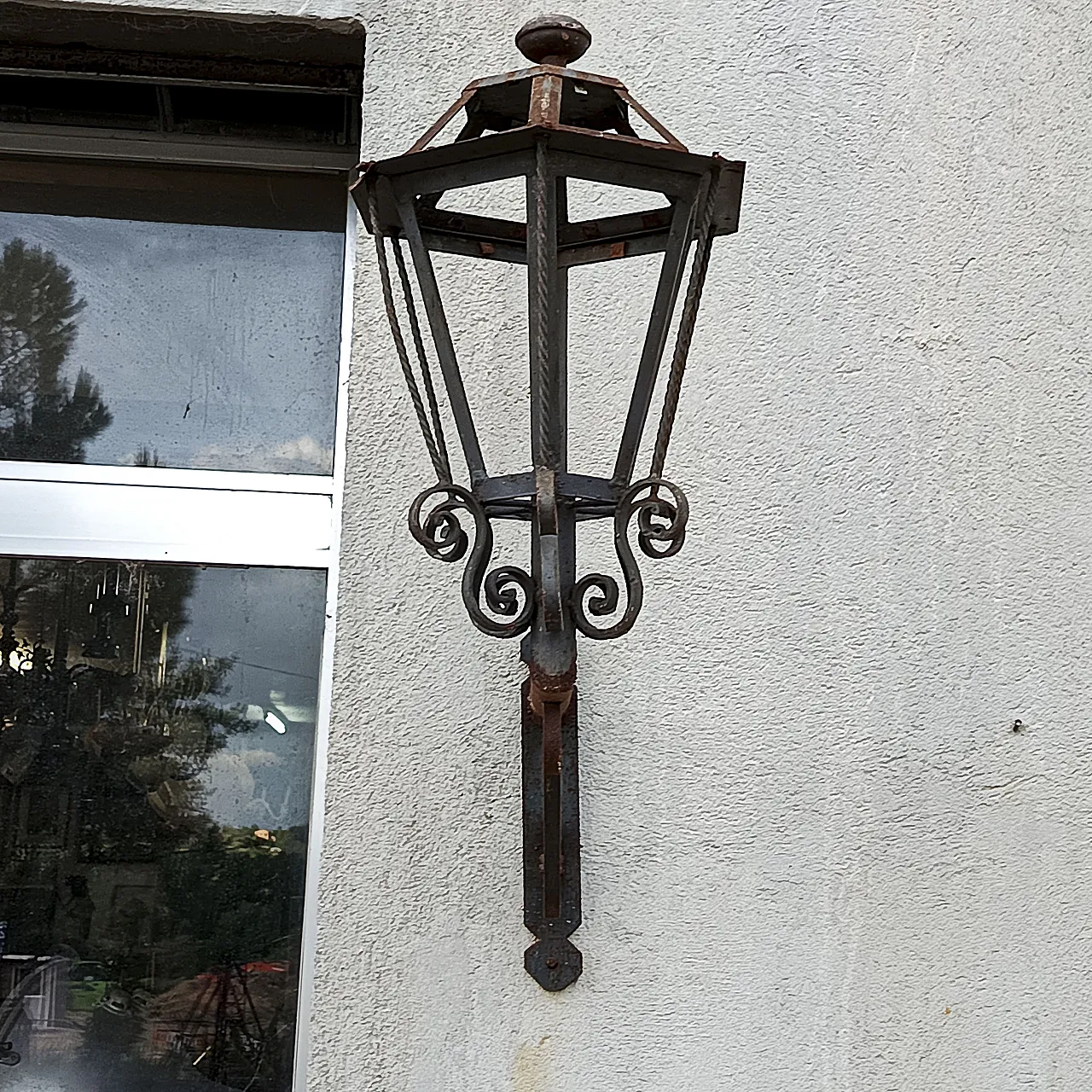 Lampione da esterno in ferro, '900 3