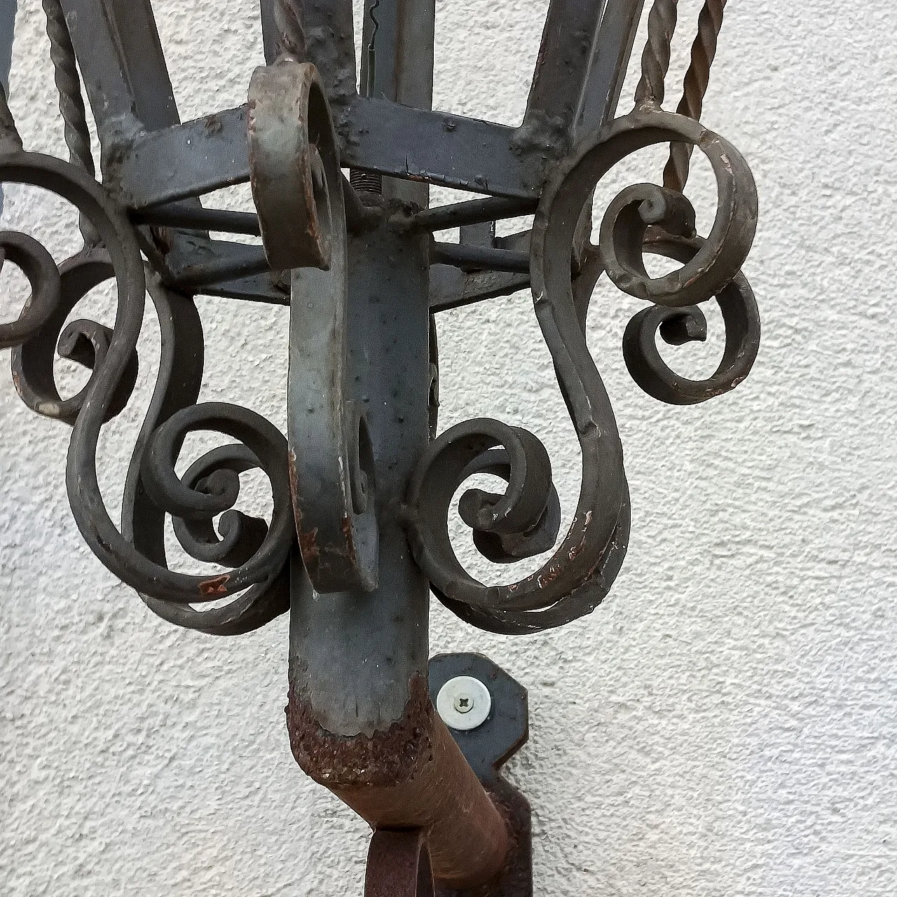 Lampione da esterno in ferro, '900 5