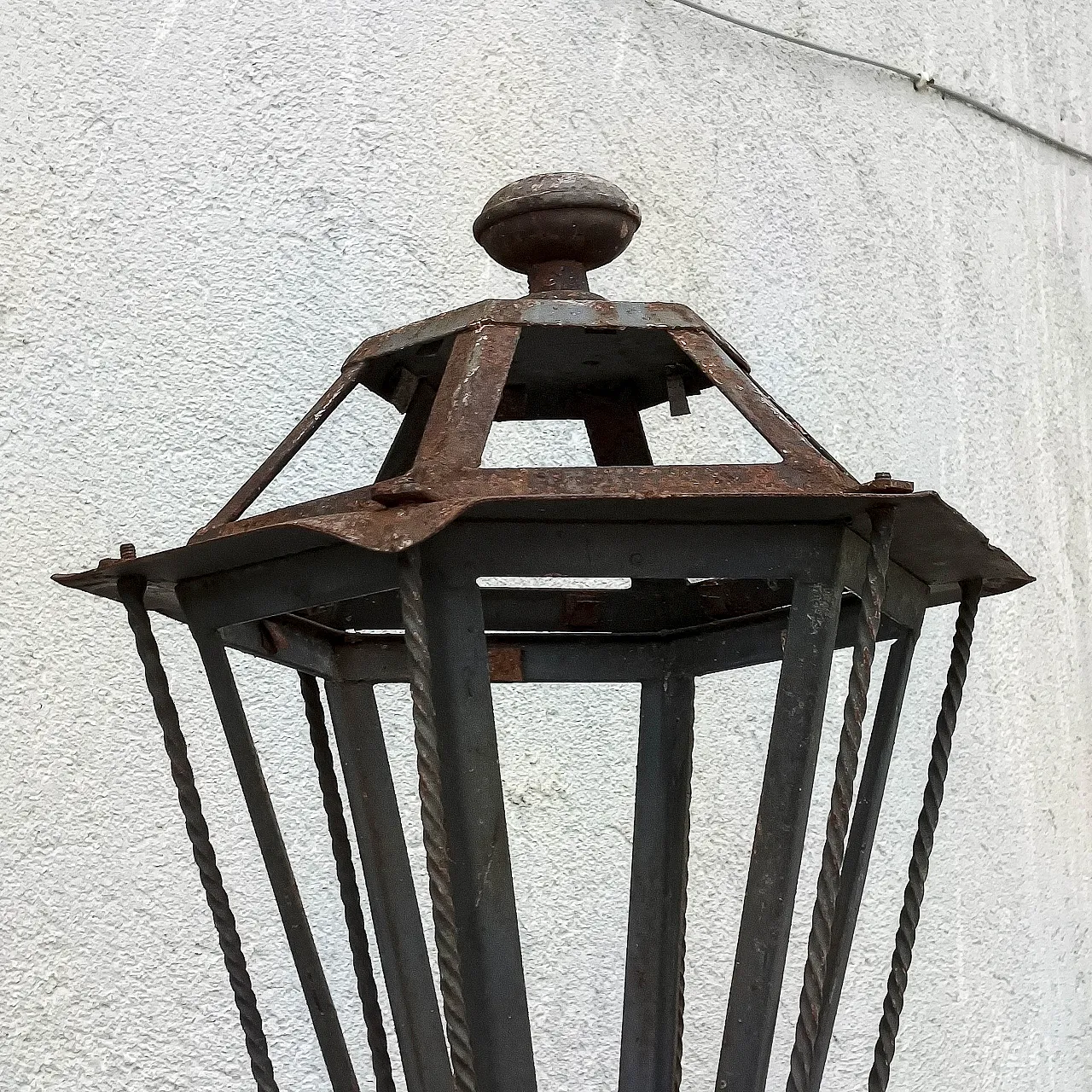 Lampione da esterno in ferro, '900 8