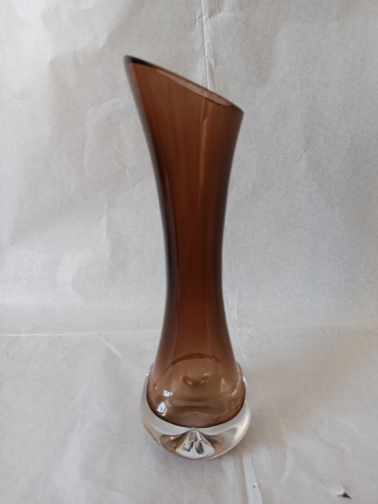 Vaso in vetro di Murano, anni '70 1