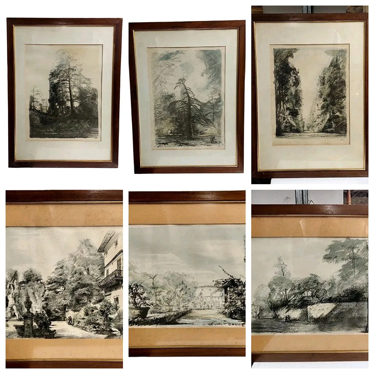 I Giardini Di Firenze, 6 litografie di Luciano Guarnieri, '900 1