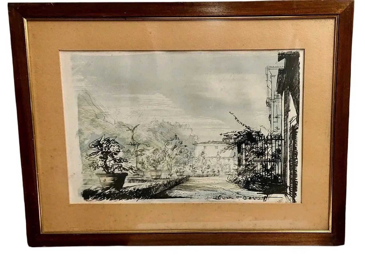 I Giardini Di Firenze, 6 litografie di Luciano Guarnieri, '900 7