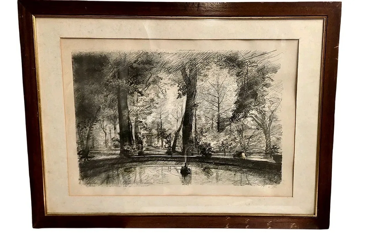 I giardini di Firenze di Luciano Guarnieri, 6 litografie, '900 4