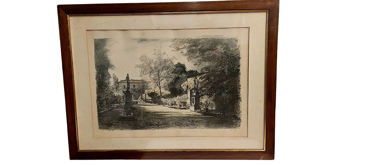 I giardini di Firenze di Luciano Guarnieri, 6 litografie, '900 6