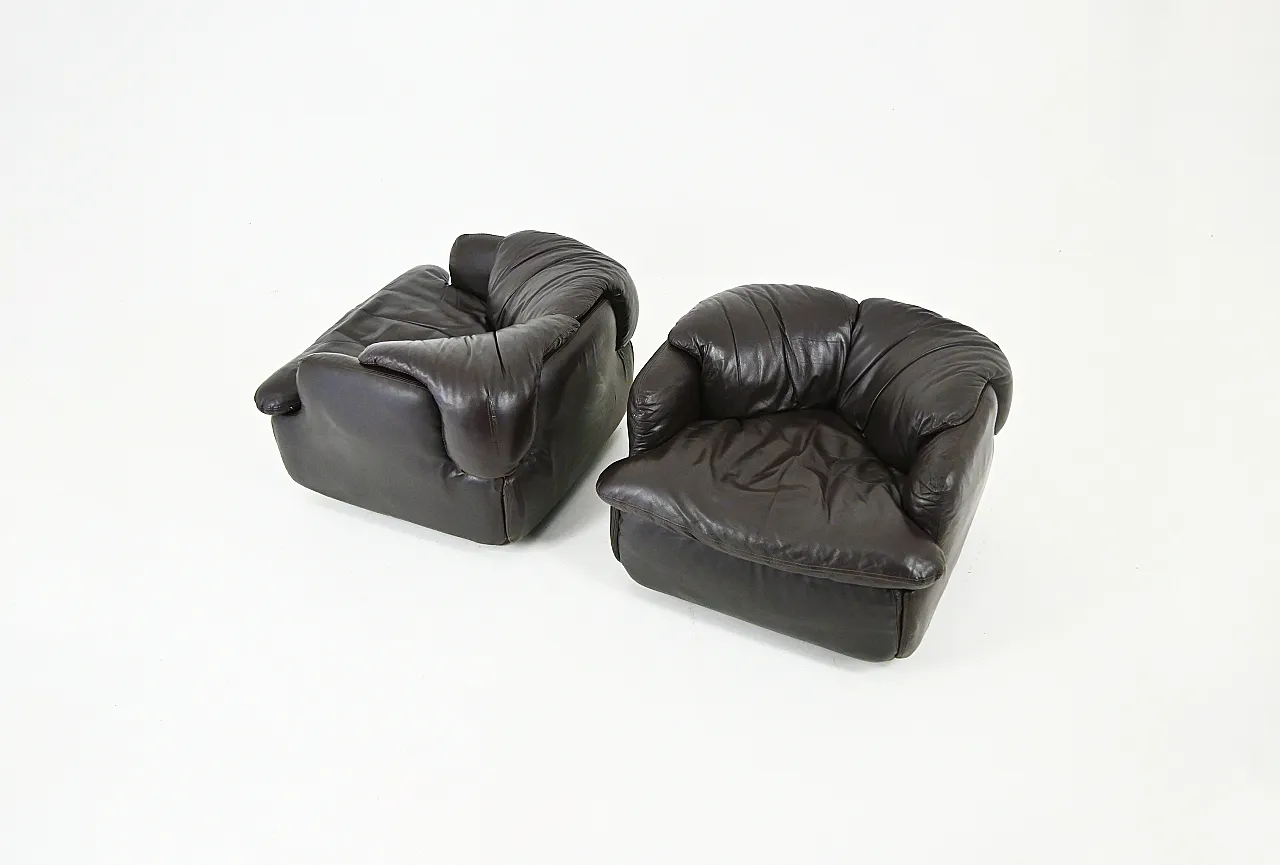 Sedie Confidential di Alberto Rosselli per Saporiti Italia, anni '70 2