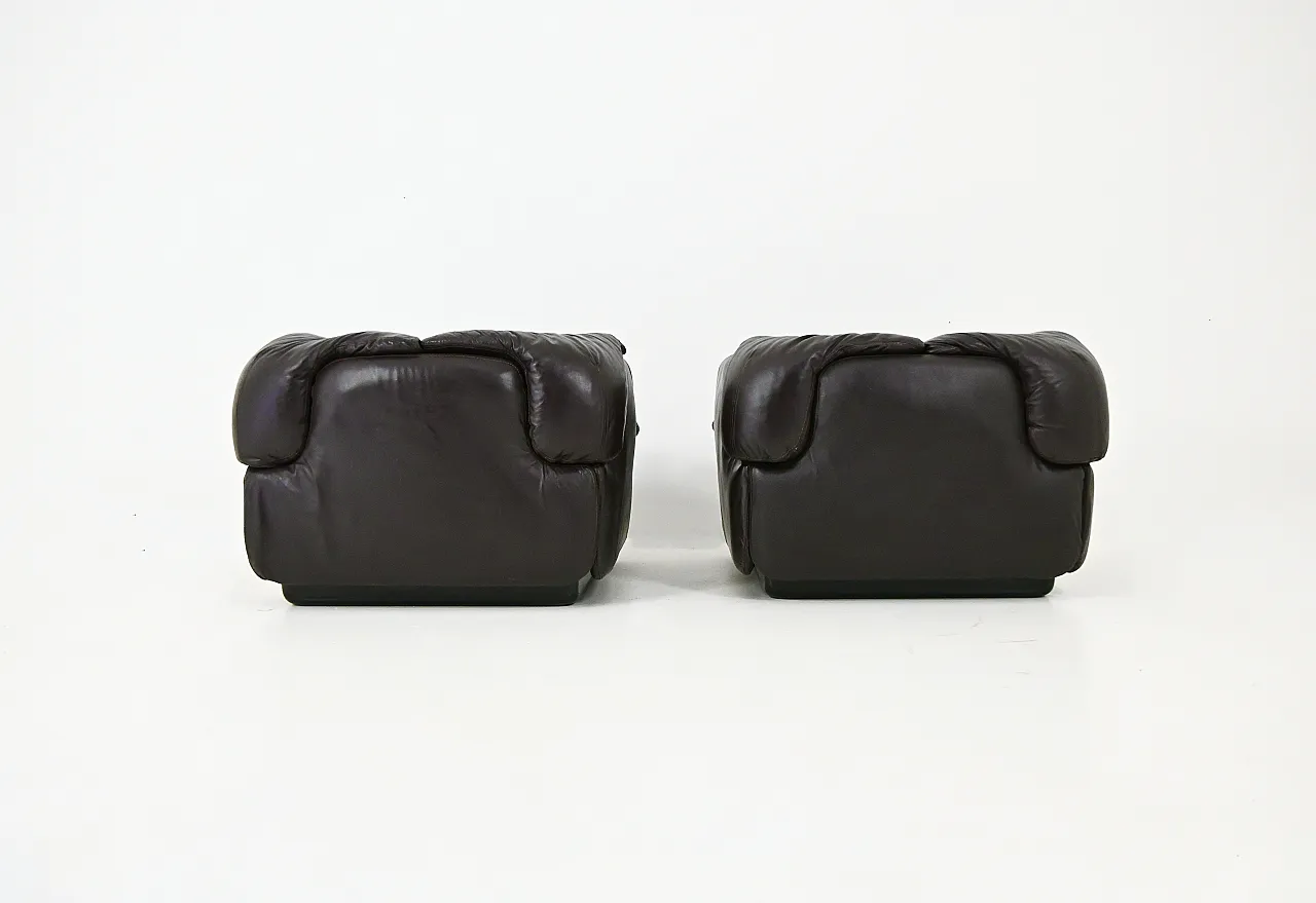 Sedie Confidential di Alberto Rosselli per Saporiti Italia, anni '70 5