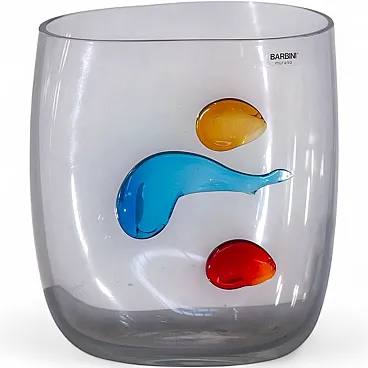 Colored Murano vase by Alfredo Barbini, late 20th century