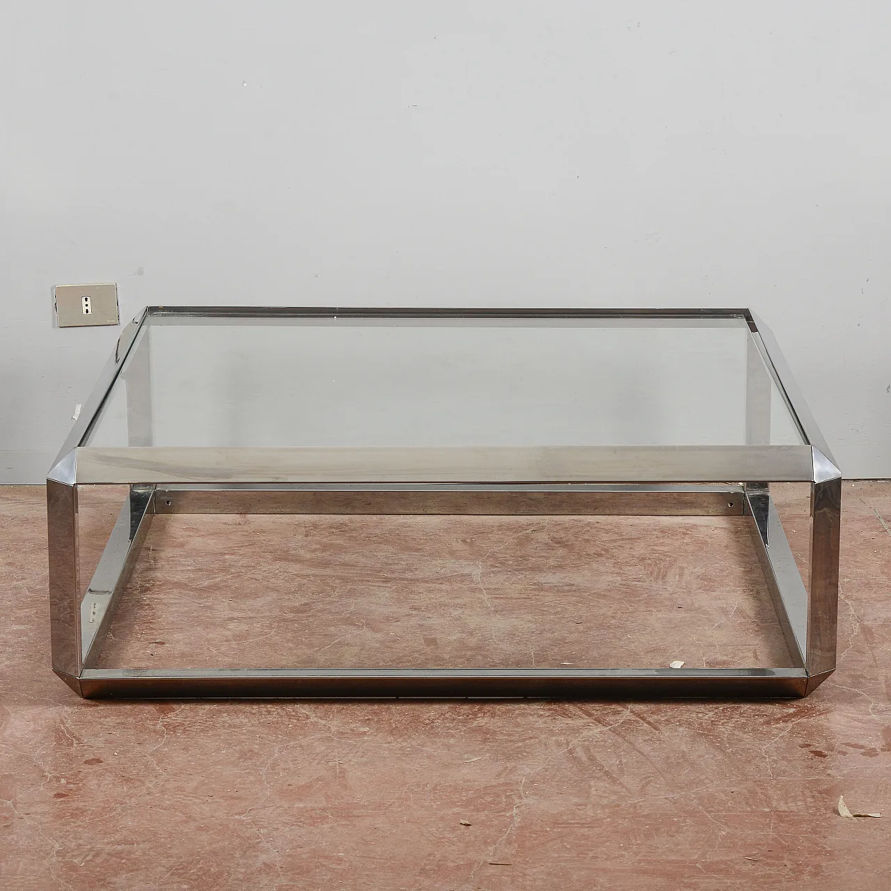 Tavolo da salotto di Alberto Rosselli per Saporiti, anni '70 1