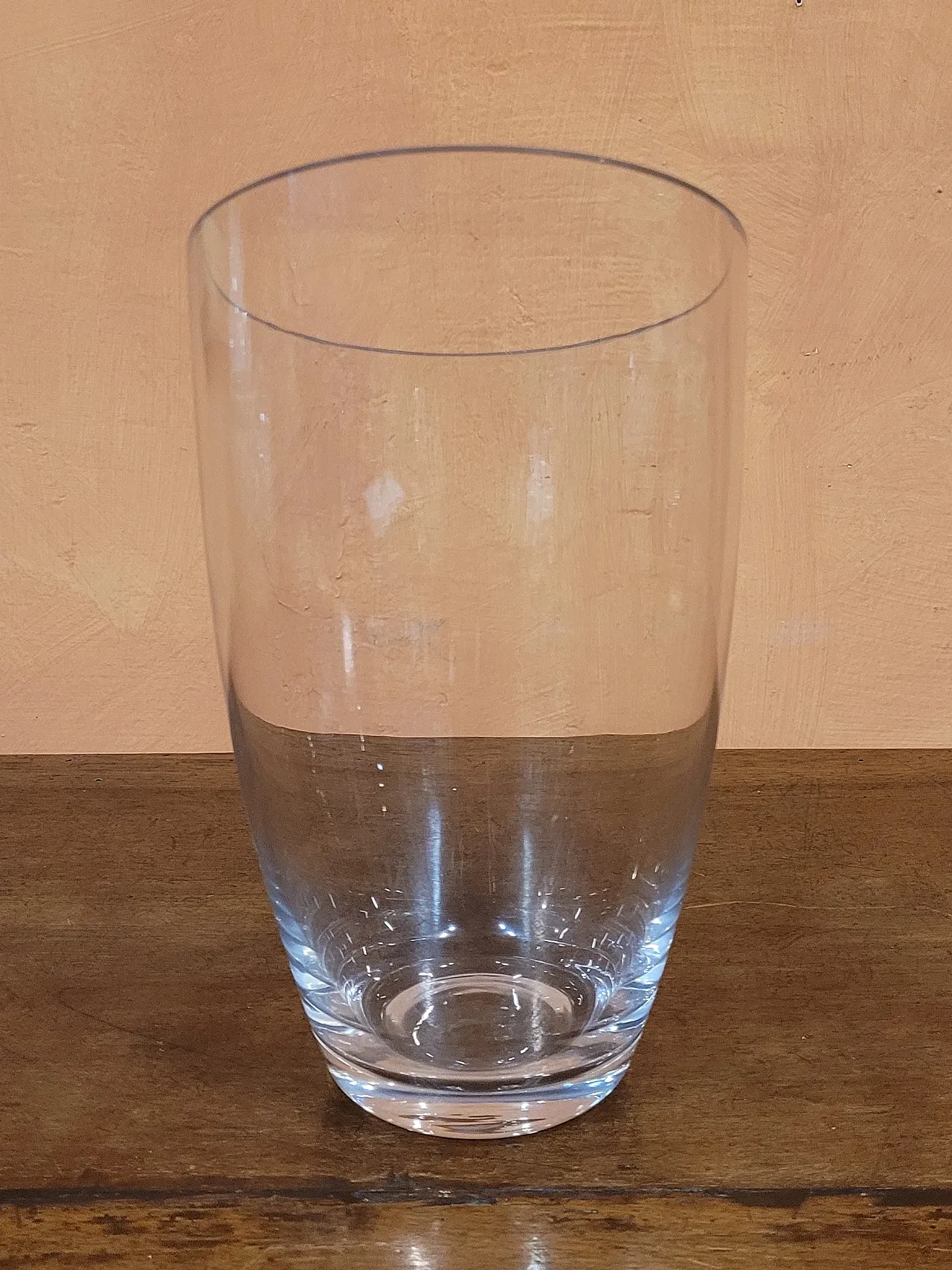 Italian glass vase with oblique rim, 2000s 3