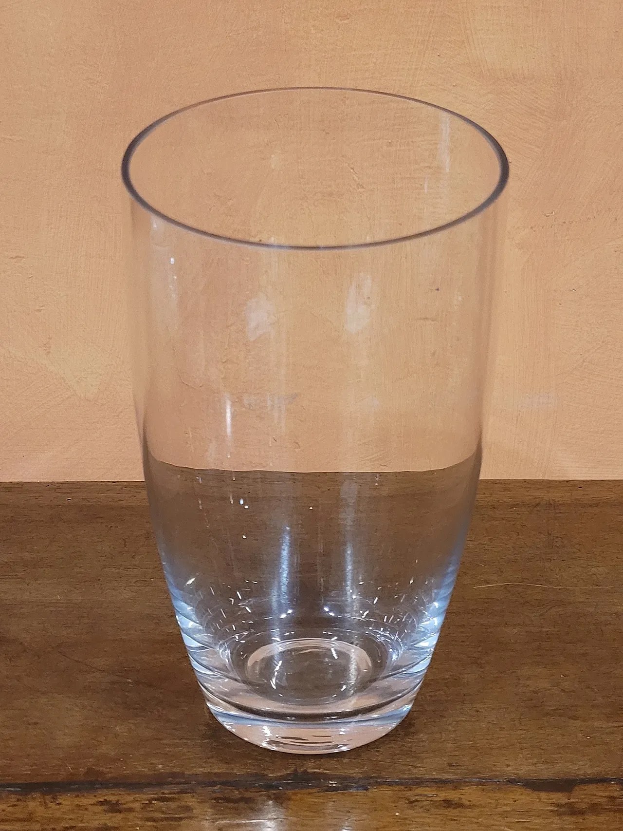 Italian glass vase with oblique rim, 2000s 5