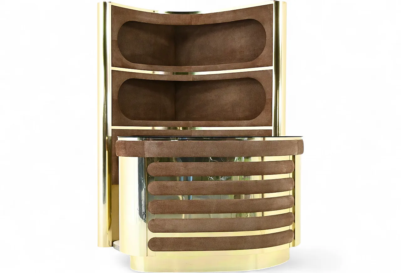 Bar set attributed to Willy Rizzo, 1970s 17