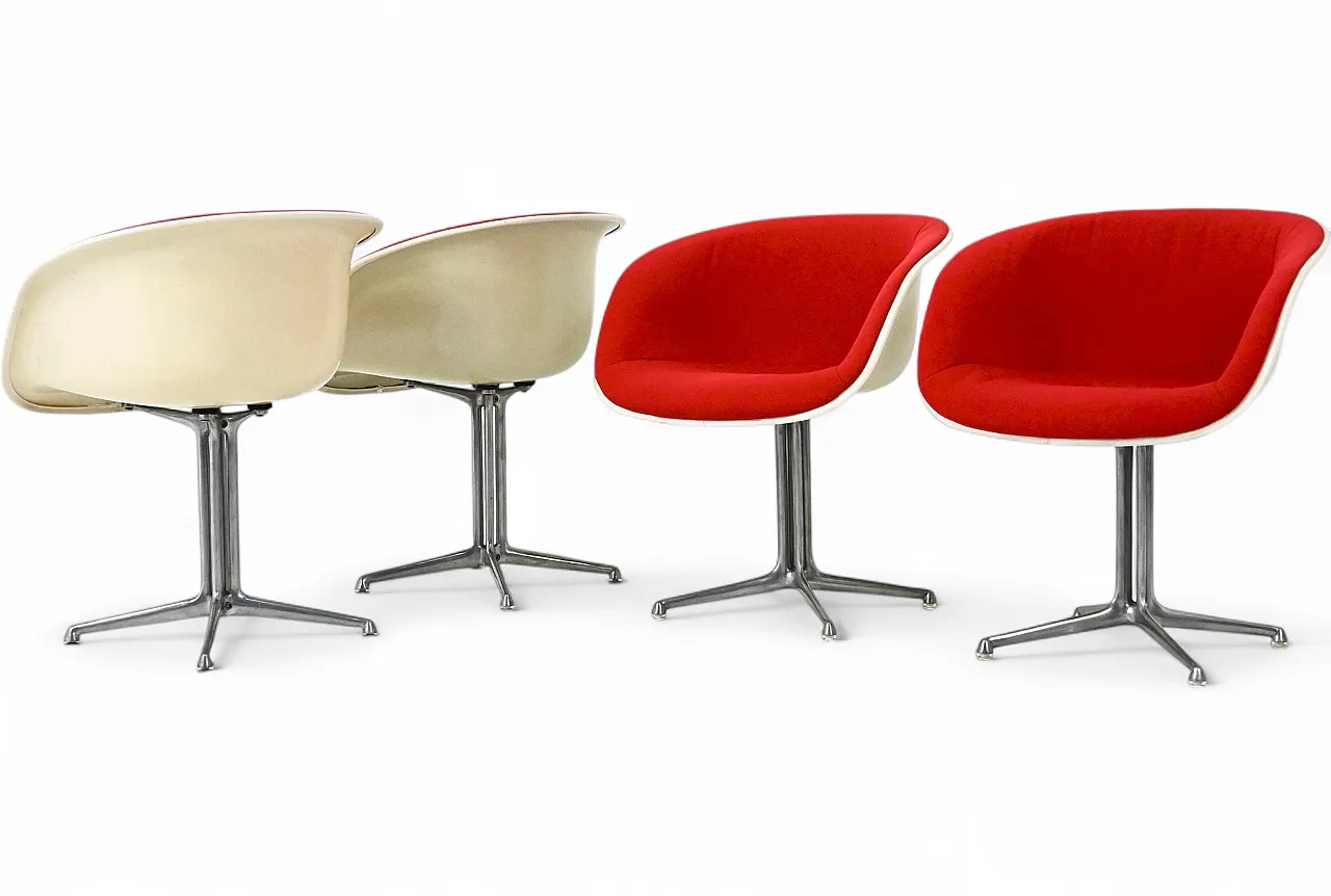 4 La Fonda Chairs by Charles & Ray Eames for ICF, 1960s 12
