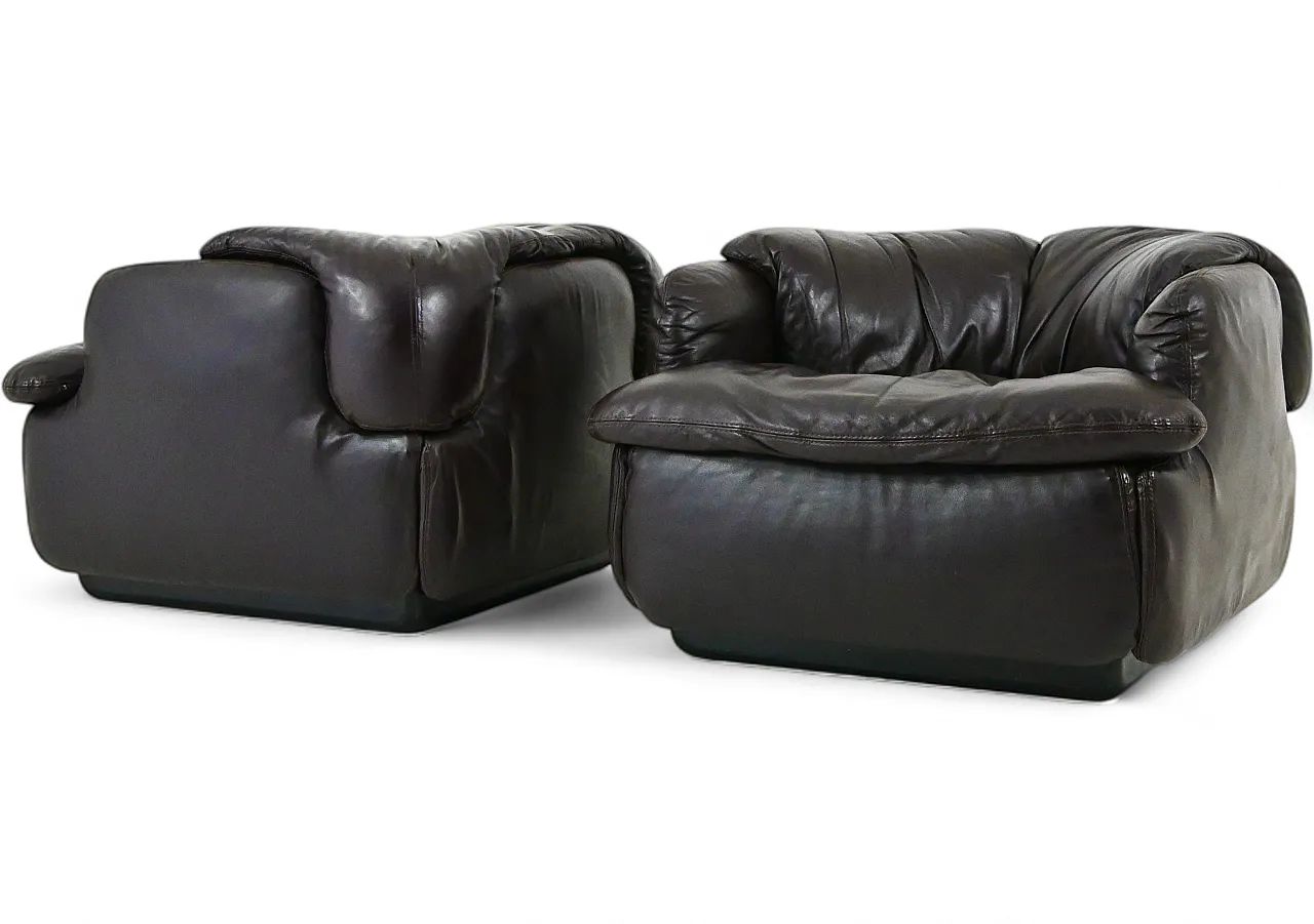 Sedie Confidential di Alberto Rosselli per Saporiti Italia, anni '70 10