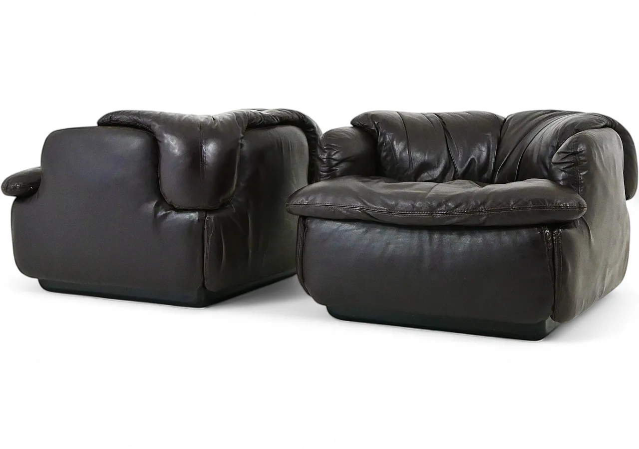 Sedie Confidential di Alberto Rosselli per Saporiti Italia, anni '70 11