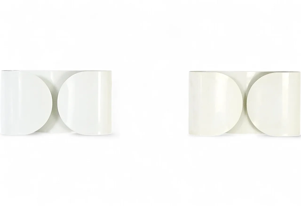 Coppia di Applique Foglio di Tobia & Afra Scarpa per Flos, anni '60 11