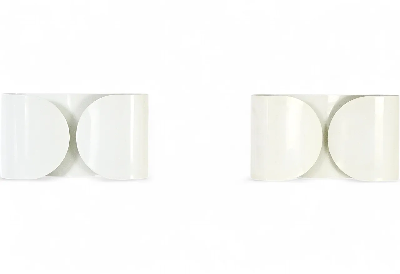 Coppia di Applique Foglio di Tobia & Afra Scarpa per Flos, anni '60 12