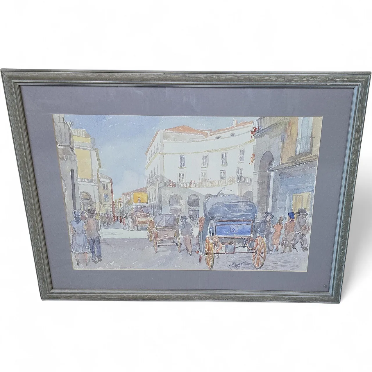 Historical View of Caserta/Naples by Alfredo Beatrice, 1990s 15