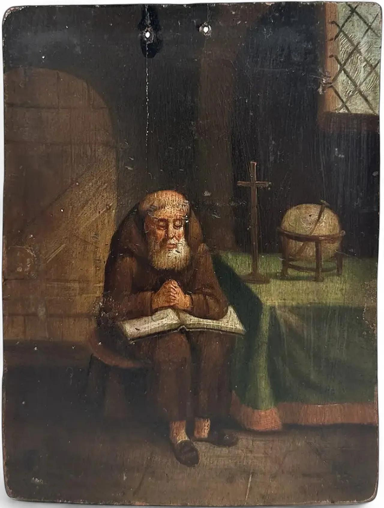Friar in Meditation, Flemish master, 19th century 5