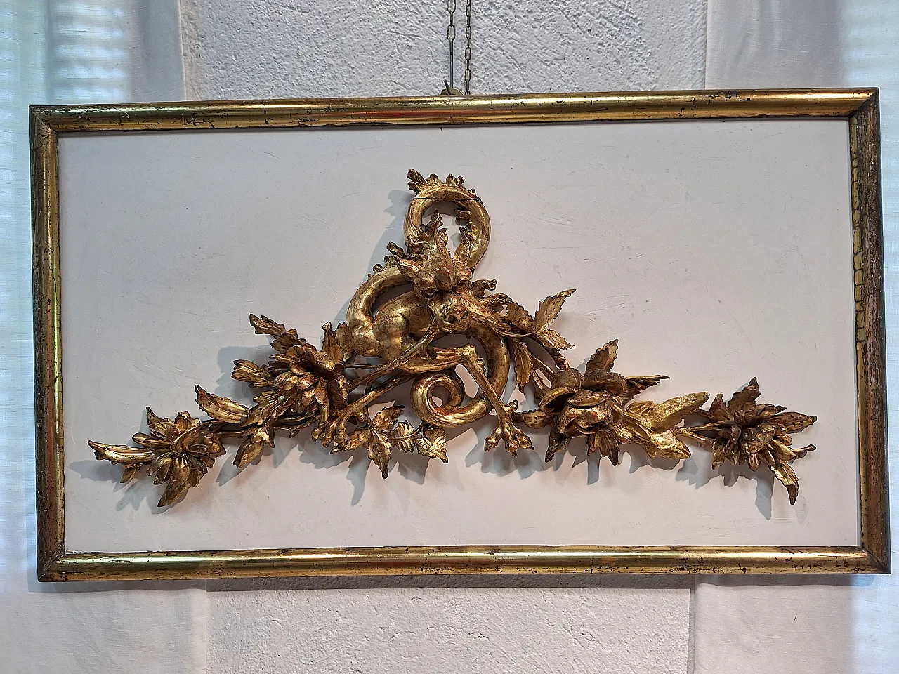 Gilded wooden dragon-shaped cymatium sculpture, late 19th century 23