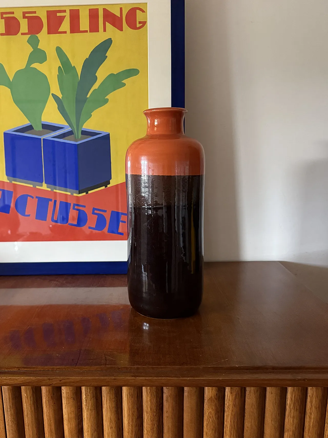 Midcentury ceramic vase, Aldo Londi, Bitossi 1970 3