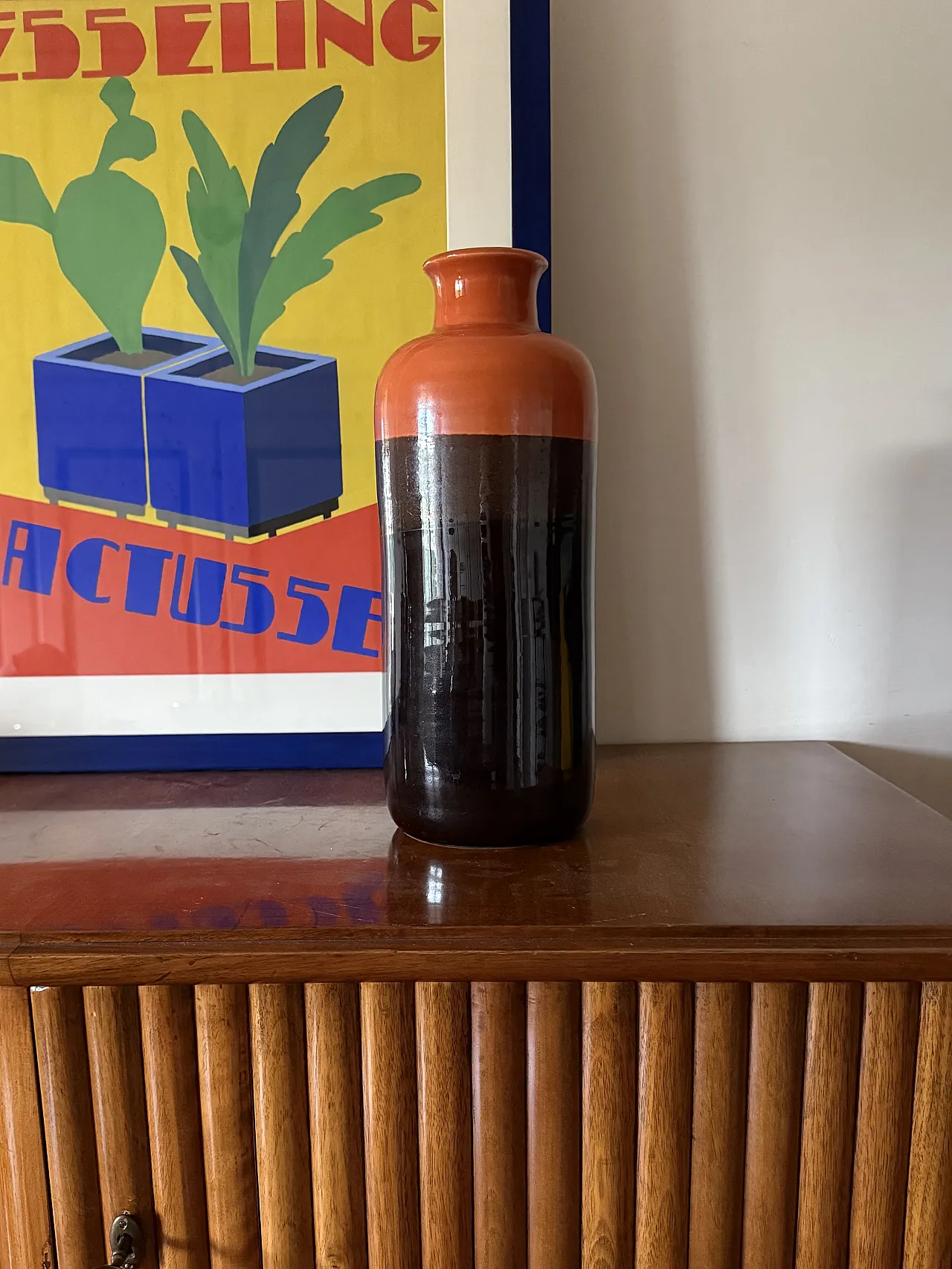 Midcentury ceramic vase, Aldo Londi, Bitossi 1970 8