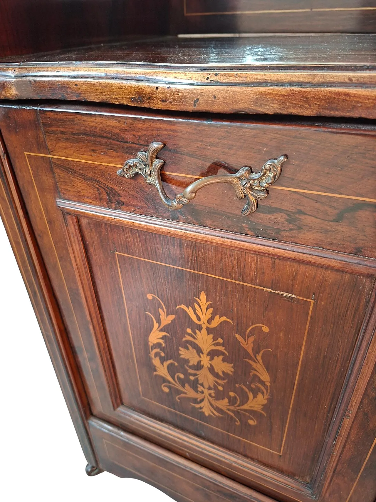 Charcoal cabinet with wood with mirror, '800 5