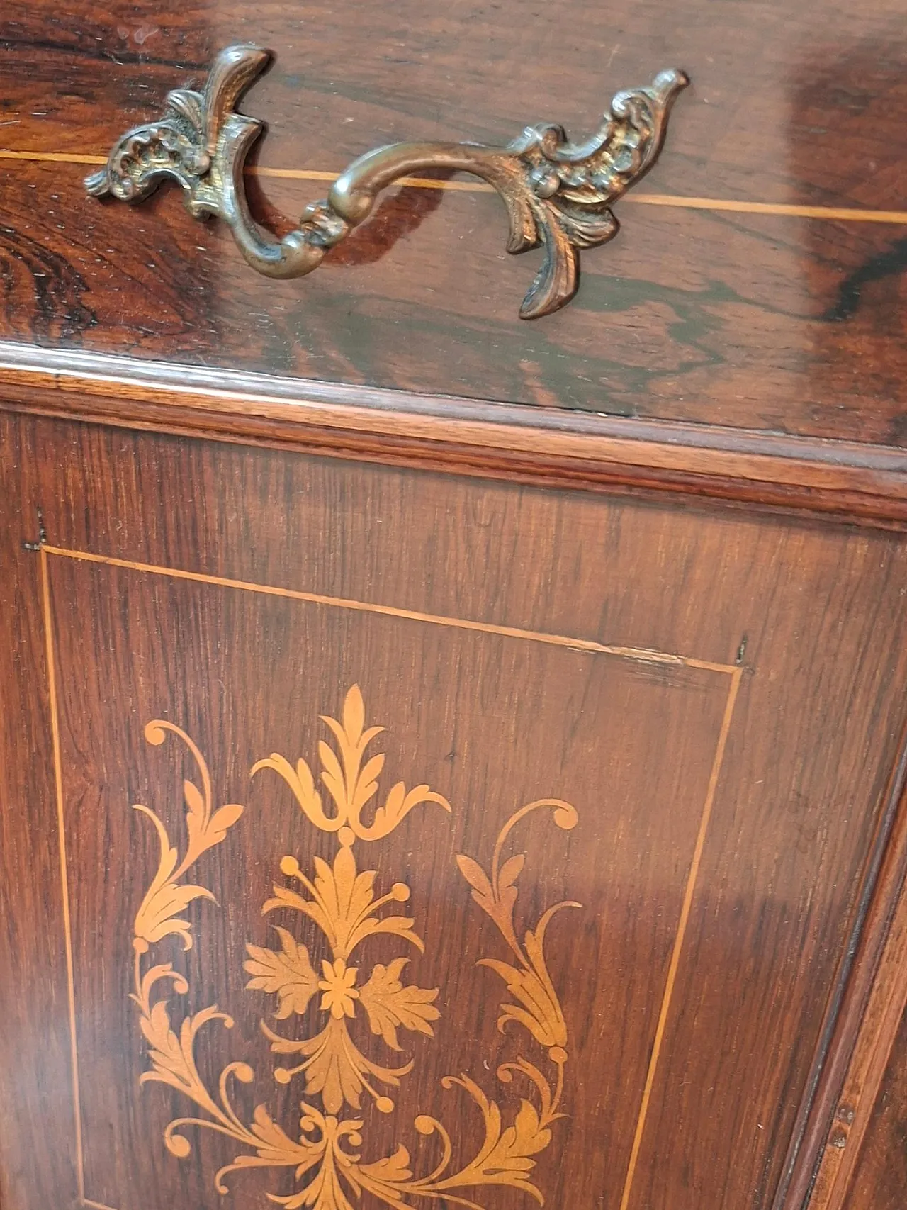 Charcoal cabinet with wood with mirror, '800 6