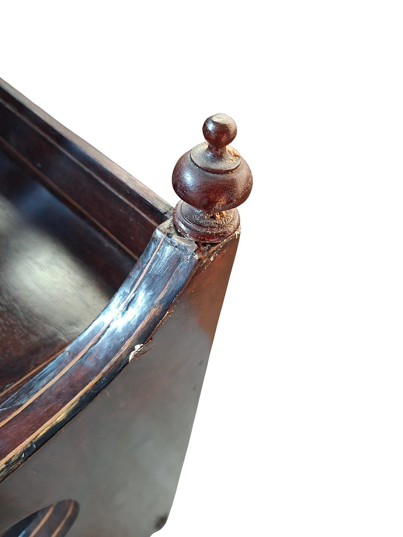 Charcoal cabinet with wood with mirror, '800 9