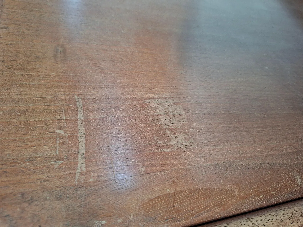 Wooden drop-leaf writing desk secretaire, 1960s 2