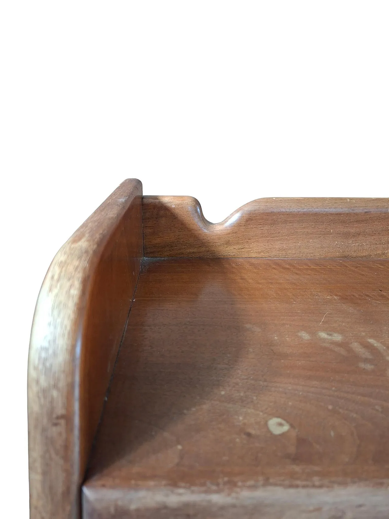 Wooden drop-leaf writing desk secretaire, 1960s 15