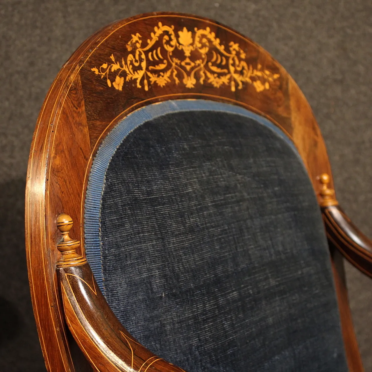Pair of French Charles X armchairs, 19th century 12
