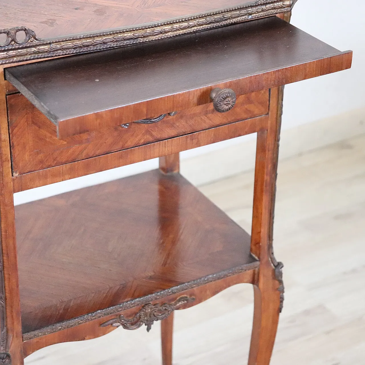 Refined late 19th century bedside table 16
