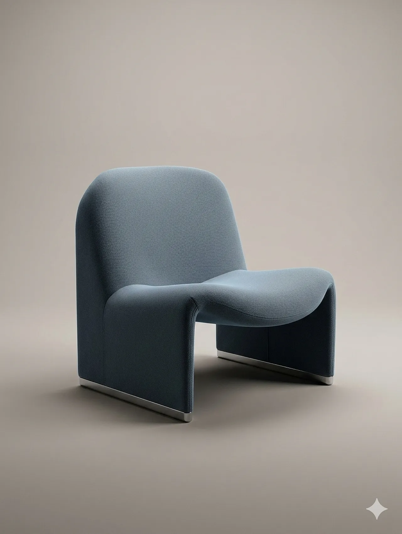 Powder blue Alky chair by Giancarlo Piretti for Anonima Castelli, 70s 1