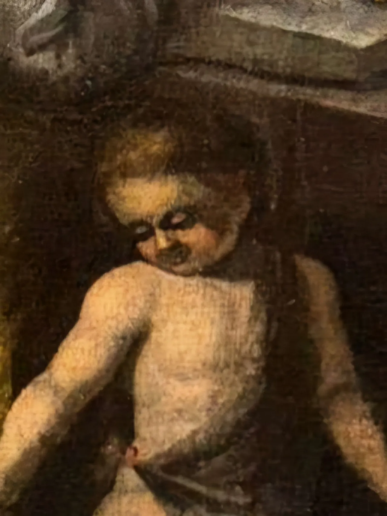 Holy Family with Lamb, Oil on canvas, Late 17th century 6