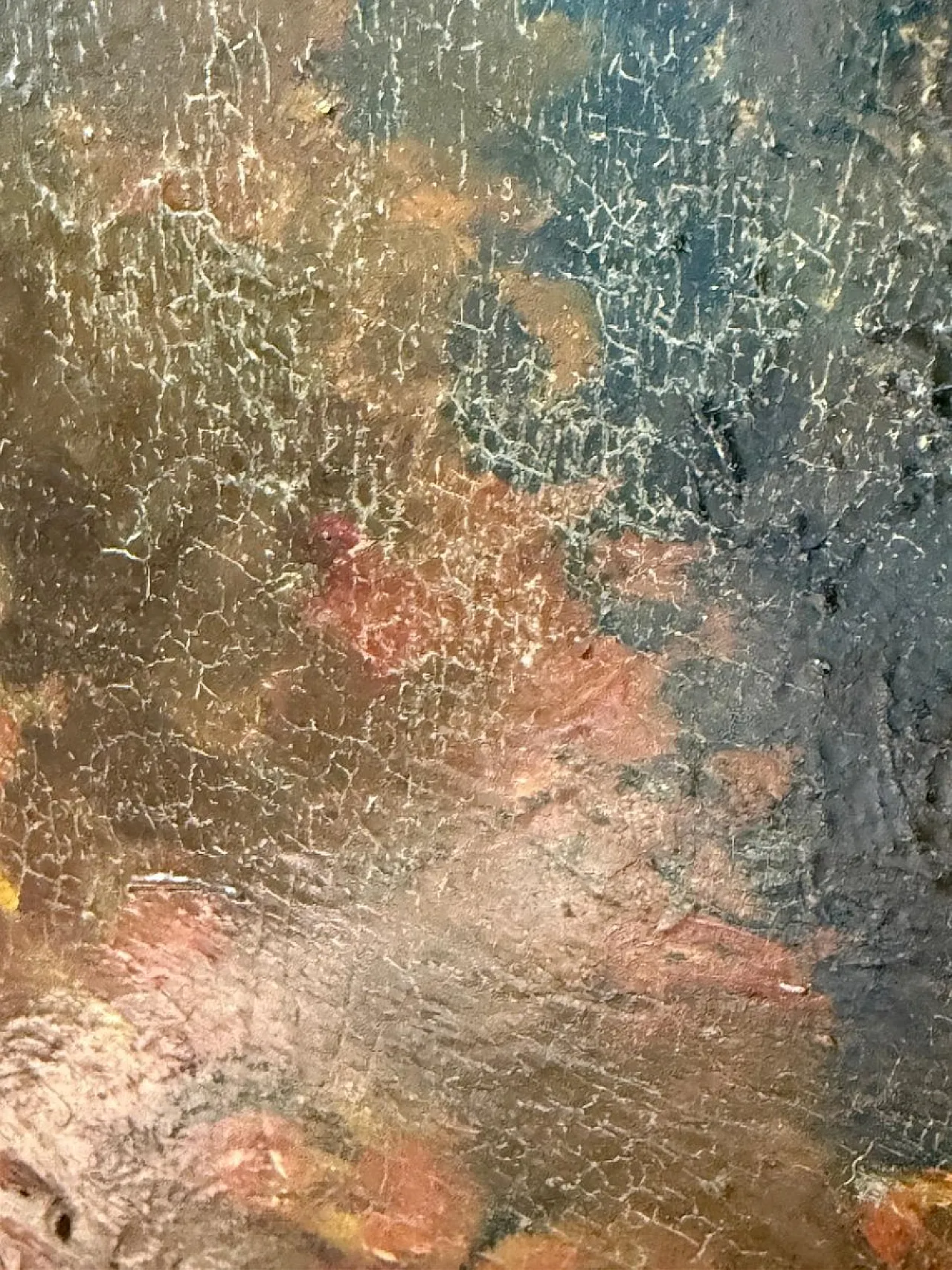 Romantic Ladies in a Lush Garden, signed oil painting, 19th Century 5