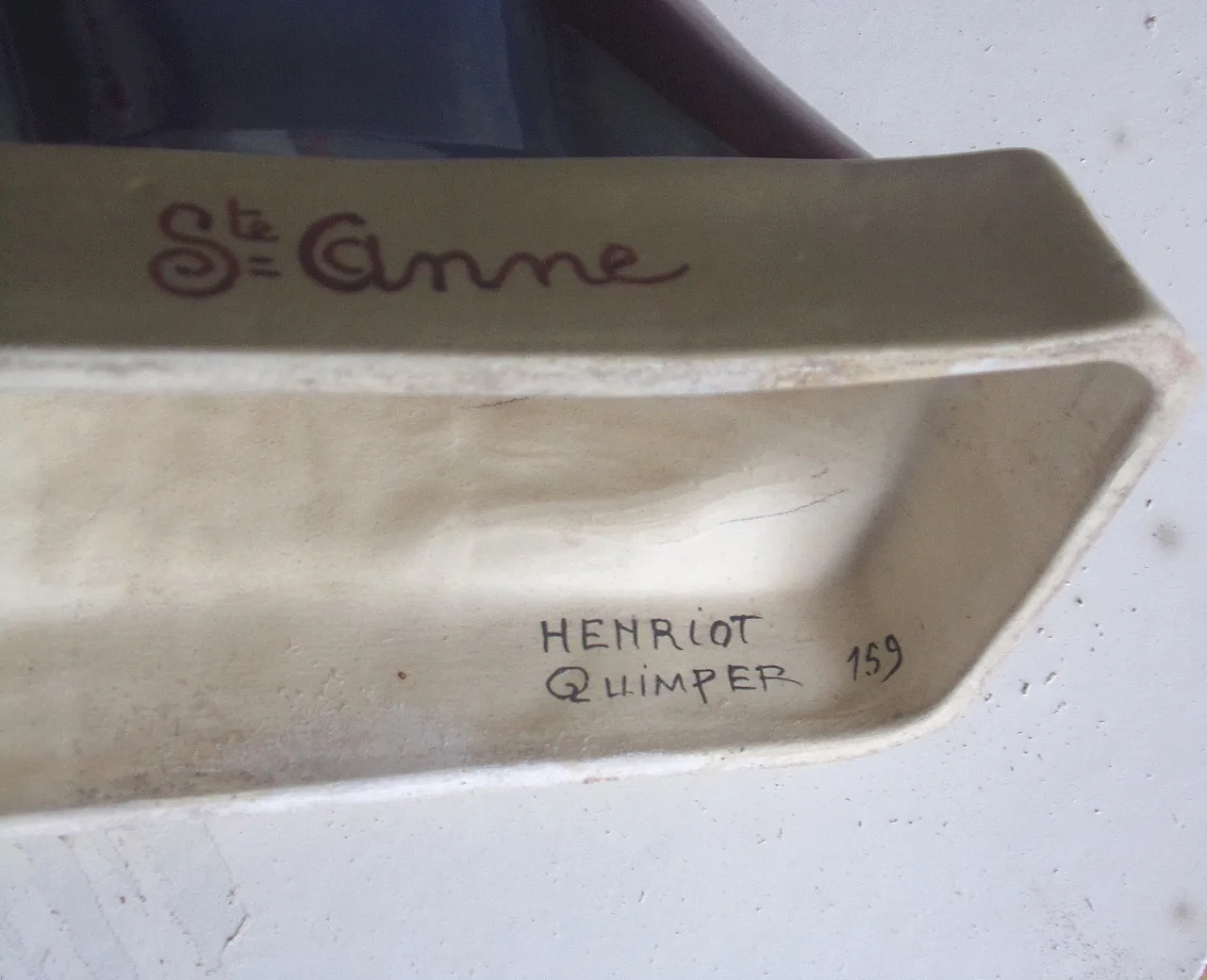 Faience Bust sculpture of Sant'Anna by Anie Mouroux, 30s 4