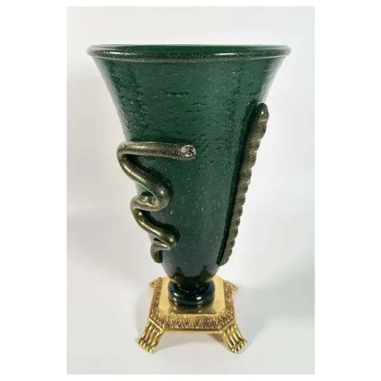 Vaso Serpente attribuito a Napoleone Martinuzzi, 1930s 1