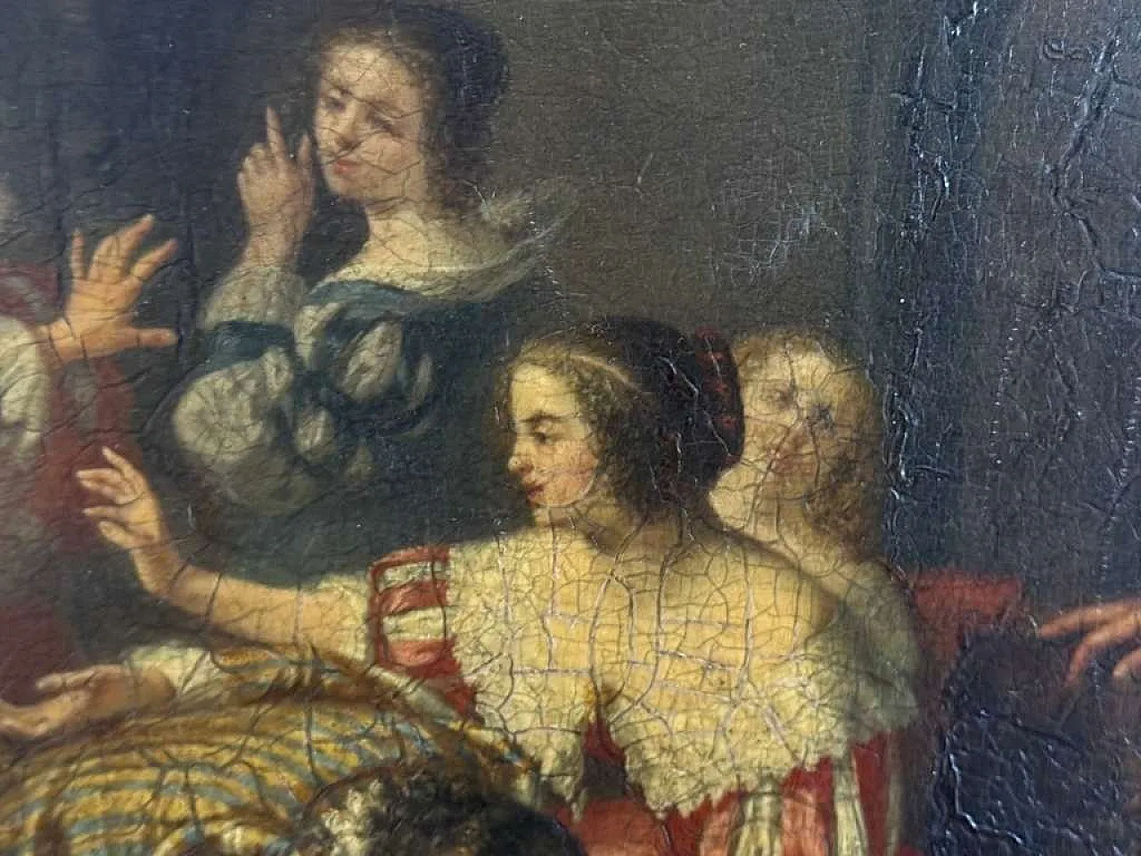 Adolphe François Monfallet, Genre scene, Oil on canvas, 19th Century 7