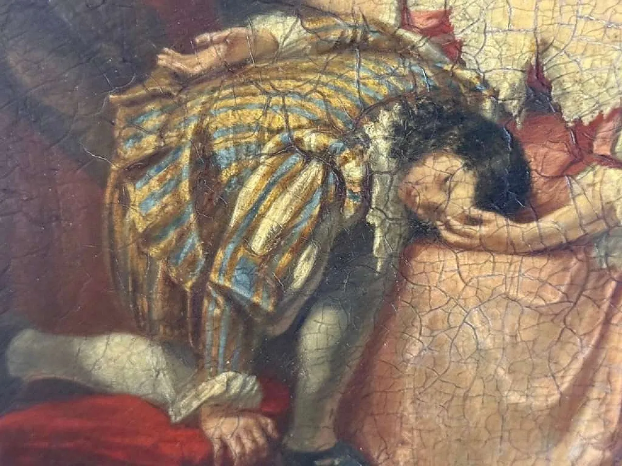 Adolphe François Monfallet, Genre scene, Oil on canvas, 19th Century 9