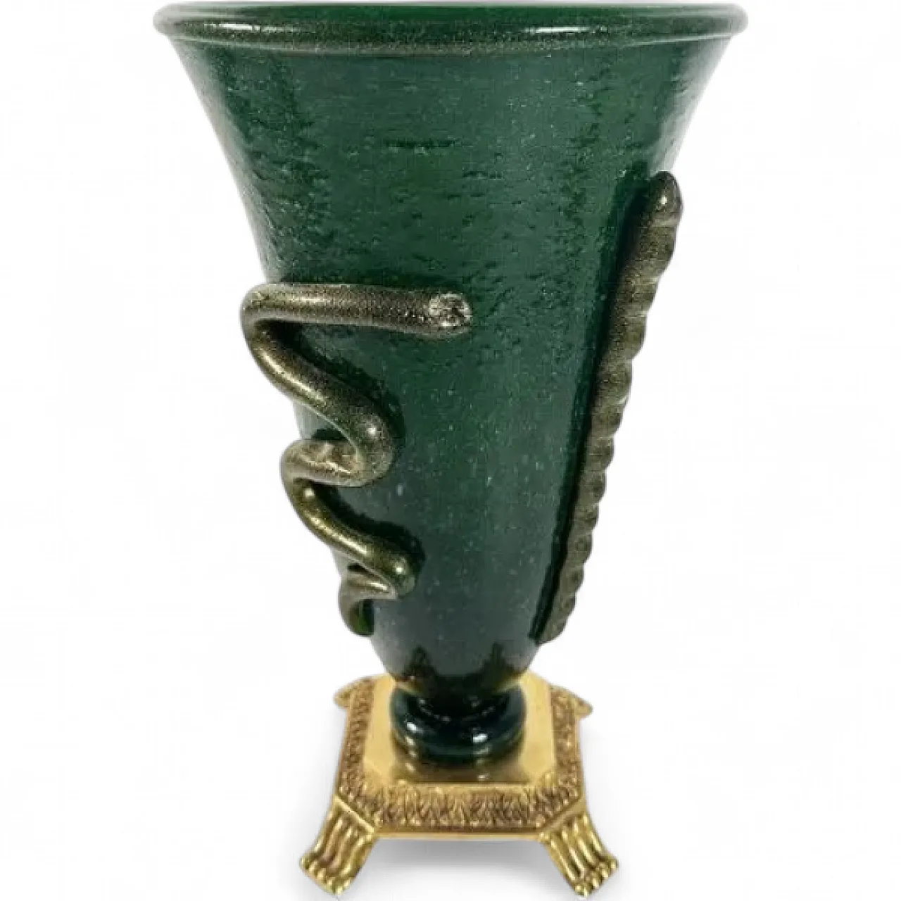 Vaso Serpente attribuito a Napoleone Martinuzzi, 1930s 9