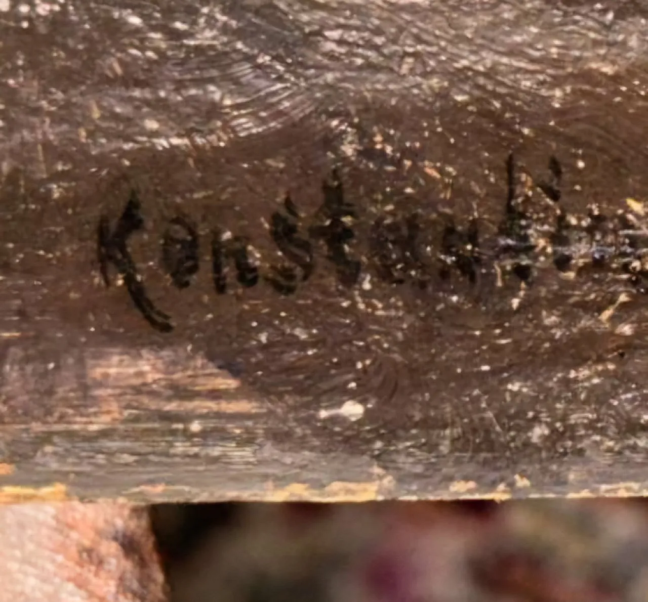 Landscape with mills, Signed Konstantin Stoitzner, Late 19th century 4