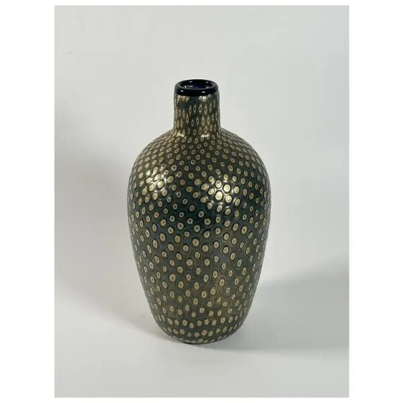 Murrine Peacock Eyes Vase by Adriano Dalla Valentina, 20th century 2